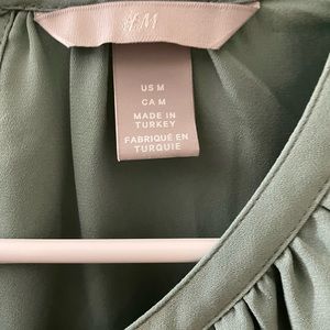 Used H&M Sage Green Blouse, Medium